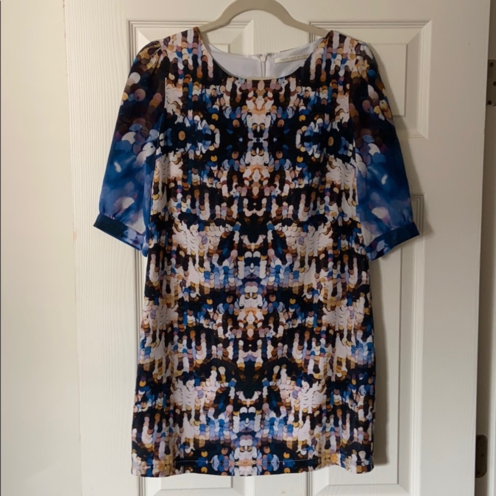 Holiday silk dress